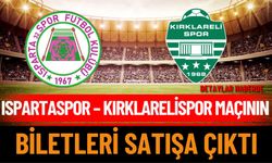 Ispartaspor – Kırklarelispor Maçının Biletleri Satışta