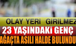 23 yaşındaki genç ağaçta asılı halde bulundu