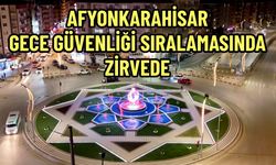 Afyonkarahisar, gece güvenliği sıralamasında zirvede