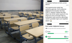 Antalya'daki bir ortaokulda, sıraların değişmesi için velilerden para istendi!