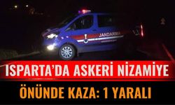 Isparta’da Askeri Nizamiye Önünde Kaza: 1 Yaralı