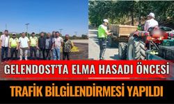 Gelendost'ta Elma Hasadı Öncesi Trafik Bilgilendirmesi Yapıldı