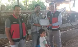 Süt İşletmesine Arılıklı Sertifikası Teslim Edildi