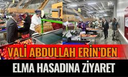Vali Erin’den Elma Hasadına Ziyaret