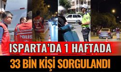 Isparta Emniyeti’nden Huzur Uygulaması: 1 Haftada 33 Bin Kişi Sorgulandı