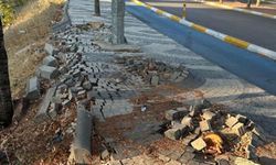 Isparta’da Yeni Yapılan Kaldırım Tahrip Edildi