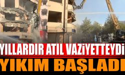 Isparta'da Eski Çarşı Polis Karakolu Yıkımı Başladı