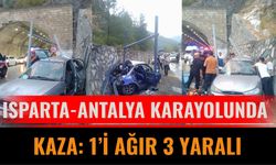 Isparta-Antalya Karayolunda Kaza: 1’i Ağır 3 Yaralı