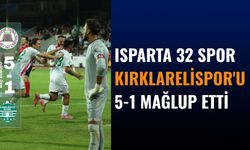 Isparta 32 Spor  Kırklarelispor'u 5-1 Mağlup Ederek Liderliğe Yükseldi!