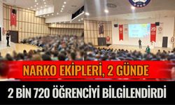 NARKO ekipleri, 2 Günde 2 Bin 720 Öğrenciyi Bilgilendirdi