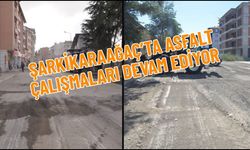 Şarkikaraağaç’ta Asfalt Çalışmaları Başladı
