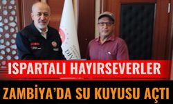 Ispartalı Hayırseverler Zambiya’da Su Kuyusu Açtı