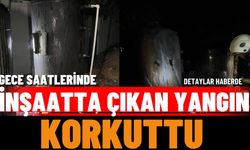 Isparta’da Gece Saatlerinde İnşaatta Çıkan Yangın Korkuttu
