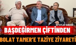 Başdeğirmen çiftinden Bolat Tamer’e taziye ziyareti