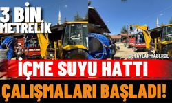 3 Bin Metrelik İçme Suyu Hattı Çalışması Başladı
