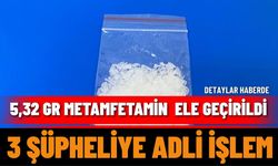 Isparta’da 5,32 gr metamfetamin  ele geçirildi