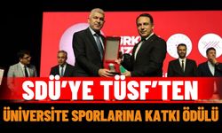 SDÜ’ye TÜSF’ten Üniversite Sporlarına Katkı Ödülü