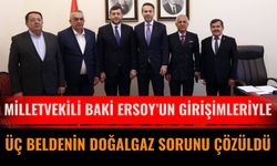 Kayseri Milletvekili Baki Ersoy’un Girişimleriyle Üç Beldenin Doğalgaz Sorunu Çözüldü