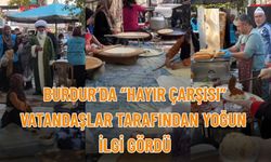 Burdur’da “Hayır Çarşısı” Vatandaşlardan Büyük İlgi Gördü