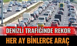 Denizli’de Trafiğe Kayıtlı Araç Sayısı Eylül’de Arttı