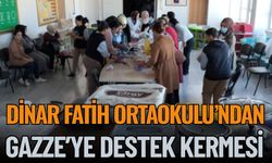 Dinar Fatih Ortaokulu’ndan Gazze’ye Destek Kermesi