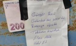 Gelendost’ta Elma Bahçesinde Duygulandıran Not