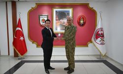 Kaymakam Aydın’dan Tuğgeneral Kışkan’a nezaket ziyareti