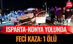 Isparta-Konya yolunda feci kaza: 1 ölü