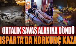 Isparta'da korkunç kaza yaralılar var