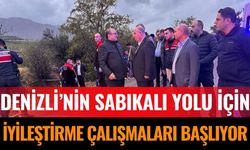 Denizli'nin Sabıkalı Yolunda Çalışmalar Başlatıldı