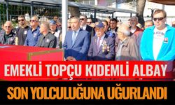 Emekli Topçu Kıdemli Albay Son Yolculuğuna Uğurlandı
