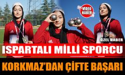 Ispartalı Milli Sporcu Korkmaz'dan Çifte Başarı