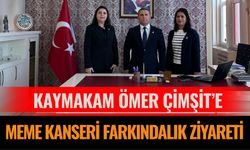 Kaymakam Ömer Çimşit’e Meme Kanseri Farkındalık Ziyareti