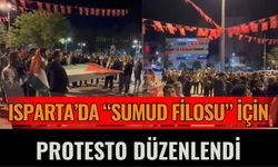 Isparta’da “Sumud Filosu” için protesto düzenlendi