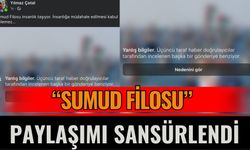 “Sumud Filosu” paylaşımı sansürlendi