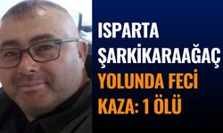 Isparta-Şarkikaraağaç yolunda feci kaza: 1 ölü