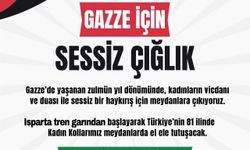 Isparta’da Gazze İçin “Sessiz Çığlık” Etkinliği