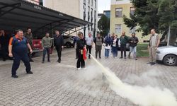 DKMP Personeline Uygulamalı Yangın Eğitimi