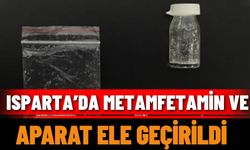 Isparta’da metamfetamin ve aparat ele geçirildi