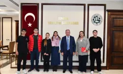 Ahsem Mesleki ve Teknik Anadolu Lisesi öğrencilerinden Başkan Çelik’e ziyaret