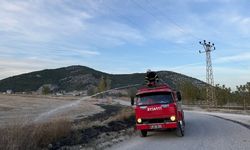 Burdur’da Arazi Yangını Korkuttu