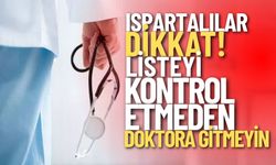 Listeyi kontrol etmeden doktora gitmeyin!