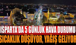 Isparta’da 5 Günlük Hava Durumu: Sıcaklık Düşüyor, Yağış Geliyor