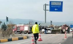 Isparta Havalimanı Kavşağında Feci Kaza
