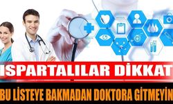 Isparta Şehit Yunus Emre Devlet Hastanesi Uzman Hekim Çalışma Listesi Açıklandı