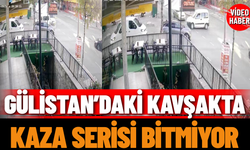 Gülistan’daki Kavşakta Kaza Serisi Bitmiyor