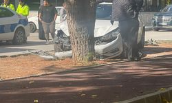 Trafik Kazası: Otomobil Ağaca Çarptı, Yaralılar Var