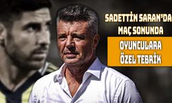 Sadettin Saran'dan Asensio'ya Özel Tebrik