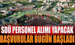 SDÜ personel alımı yapacak başvurular bugün başladı