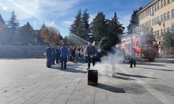 Uluborlu’da yangın eğitimi ve tatbikatı düzenlendi